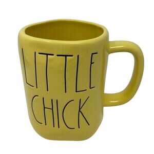 Rae Dunn Easter Spring Yellow Ceramic LITTLE CHICK Coffee Mug Farmhouse Rustic